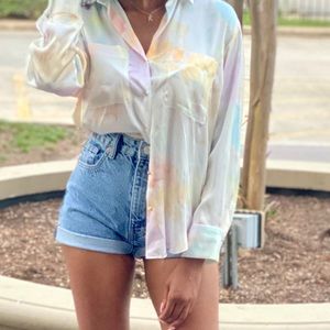 Zara silk top